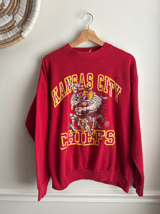 1985 CHIEFS CREWNECK L