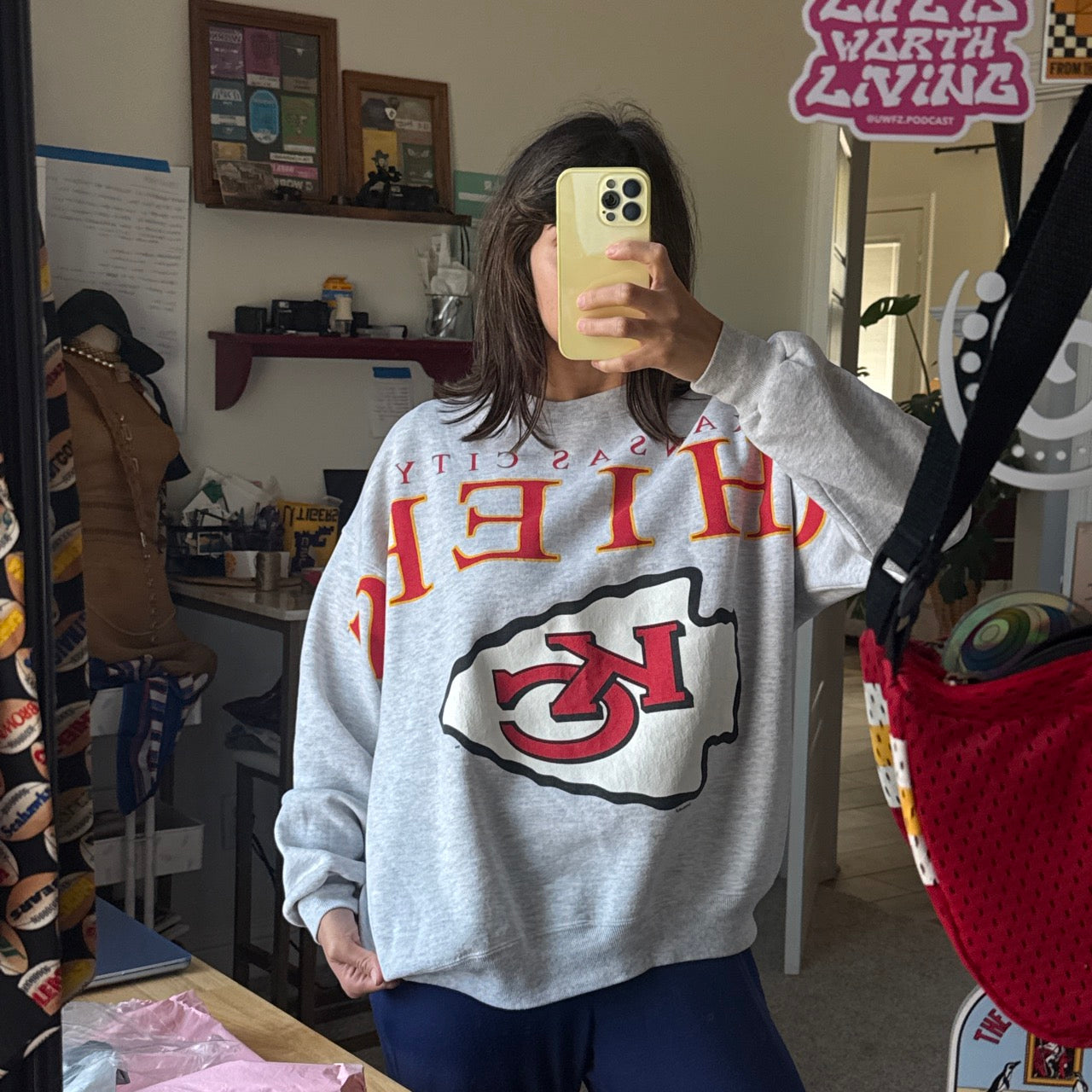 90’s AOP CREWNECK (L)