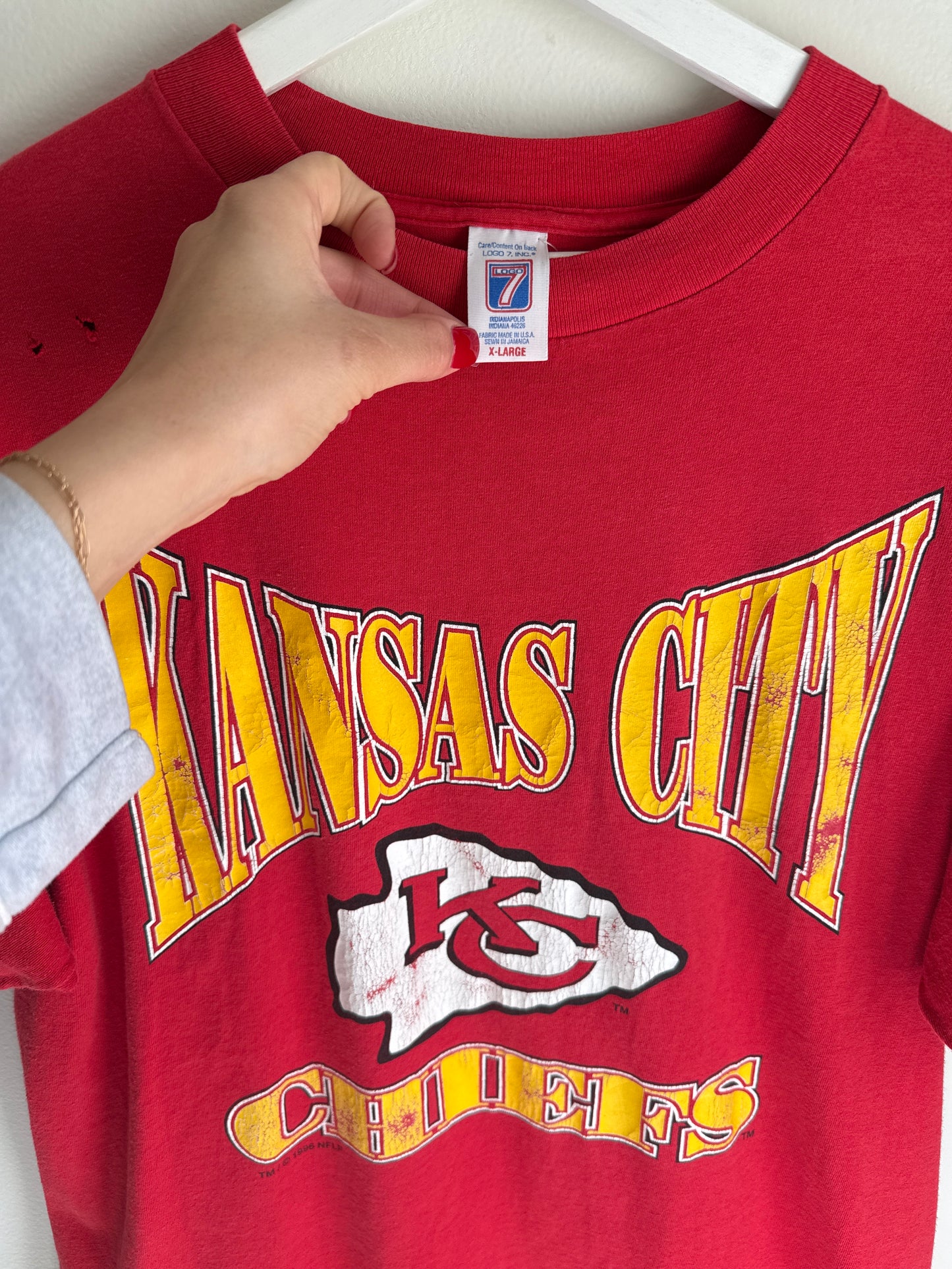 1996 CHIEFS TEE XL