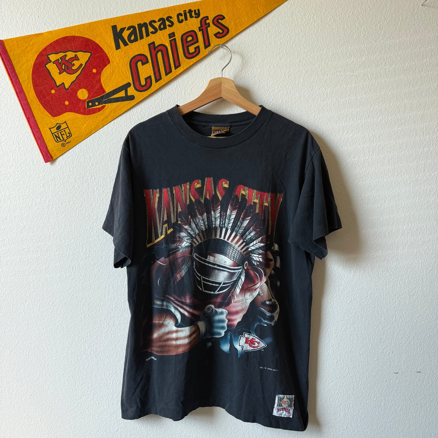NUTMEG DOUBLE PRINT TEE (L)