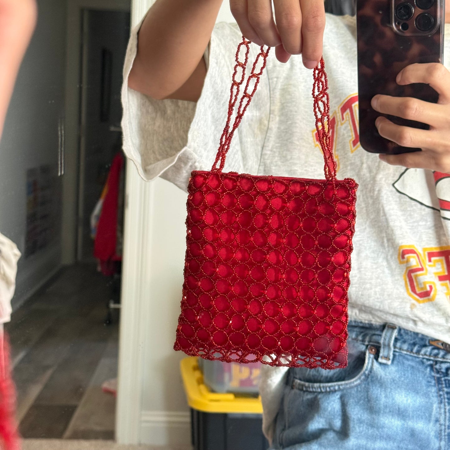 SMALL BEADED PURSE