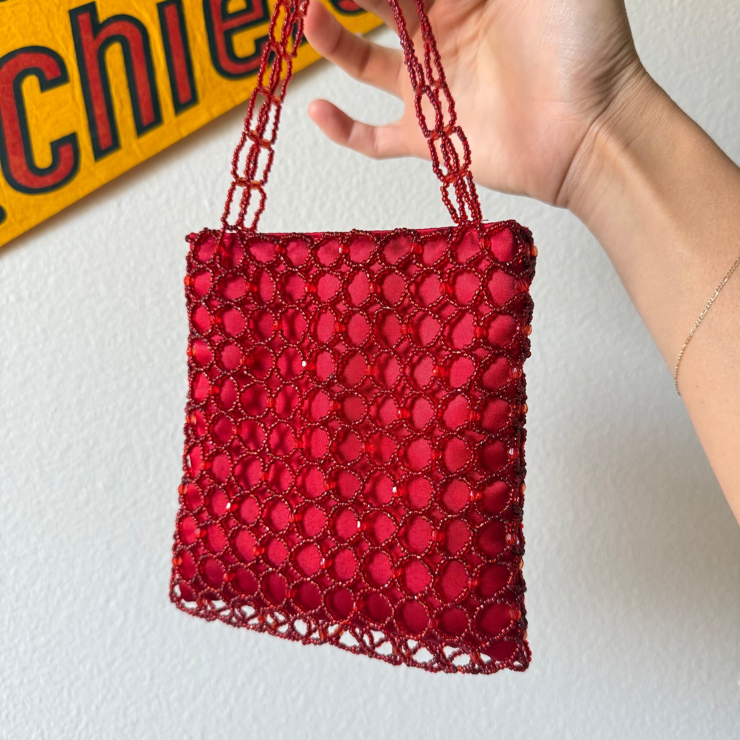 SMALL BEADED PURSE