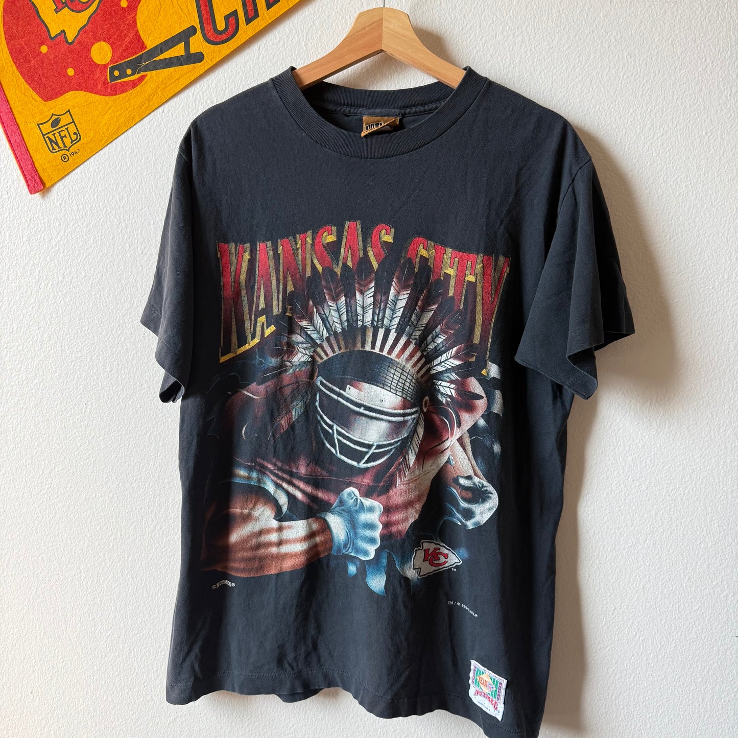 NUTMEG DOUBLE PRINT TEE (L)